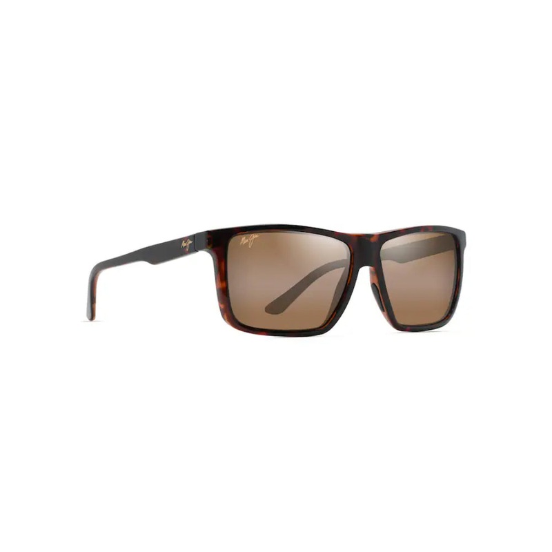 Maui Jim MAMALU BAY Polarized Rectangular Sunglasses - Gloss Cherry Tortoise