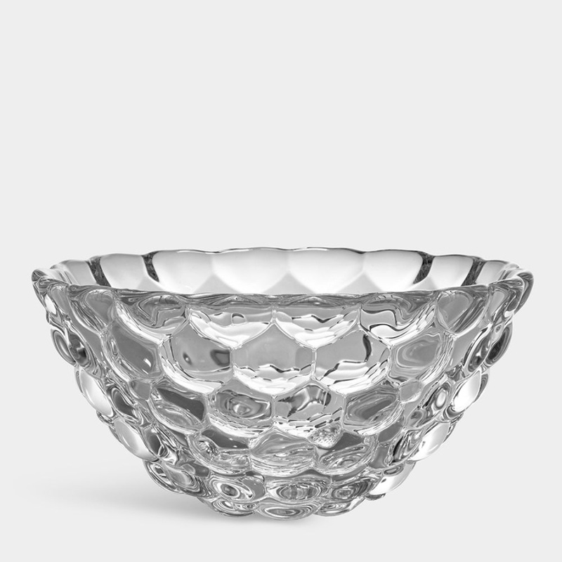 Orrefors Raspberry Bowl