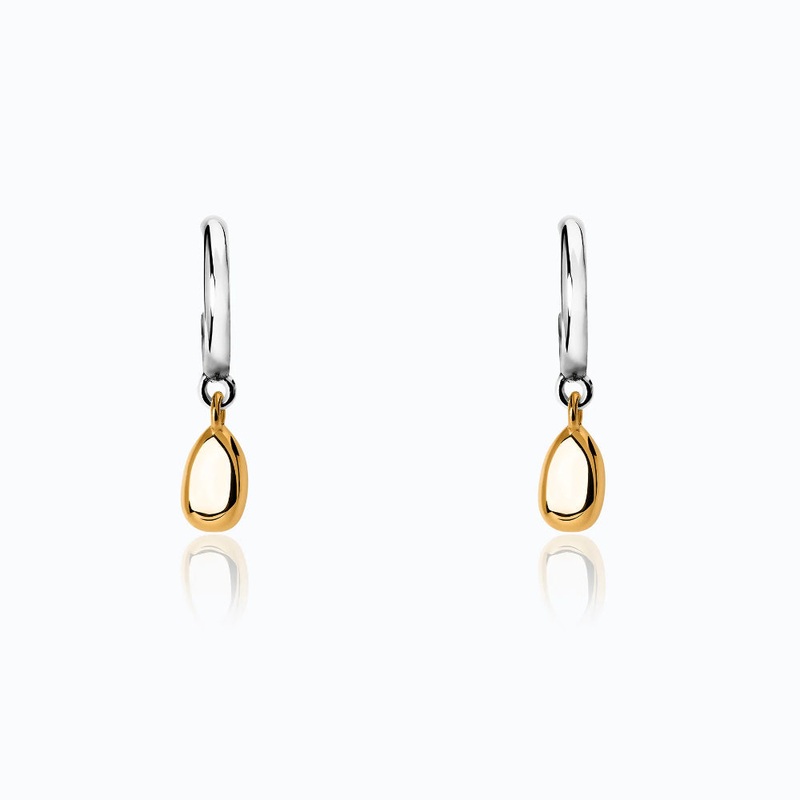 Tane Two-Tone Vermeil Alma Drop Earrings