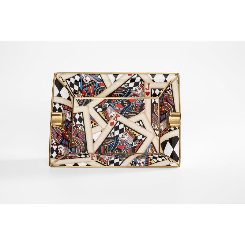 Halcyon Days Let's Play Cards Ashtray