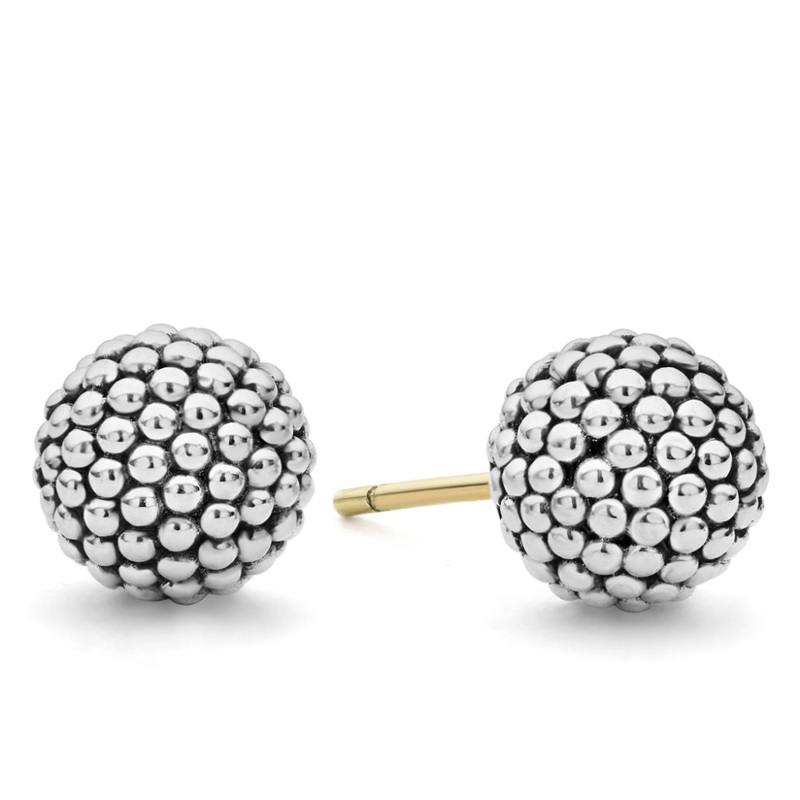 Lagos Signature Caviar Beaded Stud Earrings
