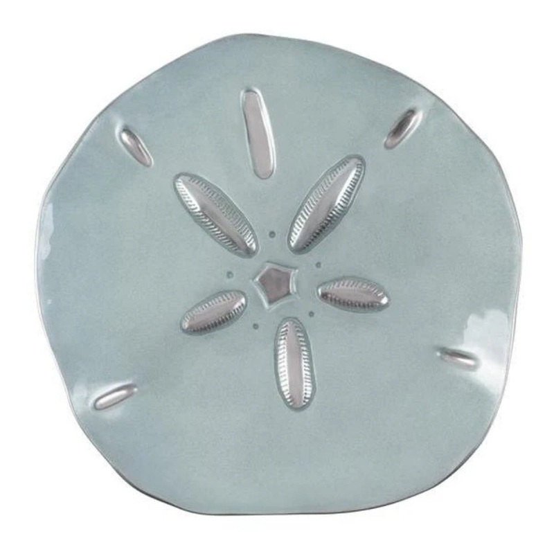 Mariposa Aqua Sand Dollar Platter