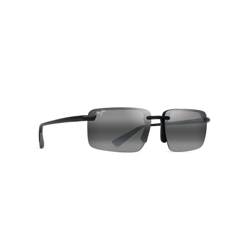 Maui Jim LAULIMA Polarized Rimless Sunglasses - Matte Black