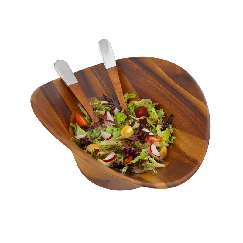 Namb Ripple Salad Bowl w/ Servers