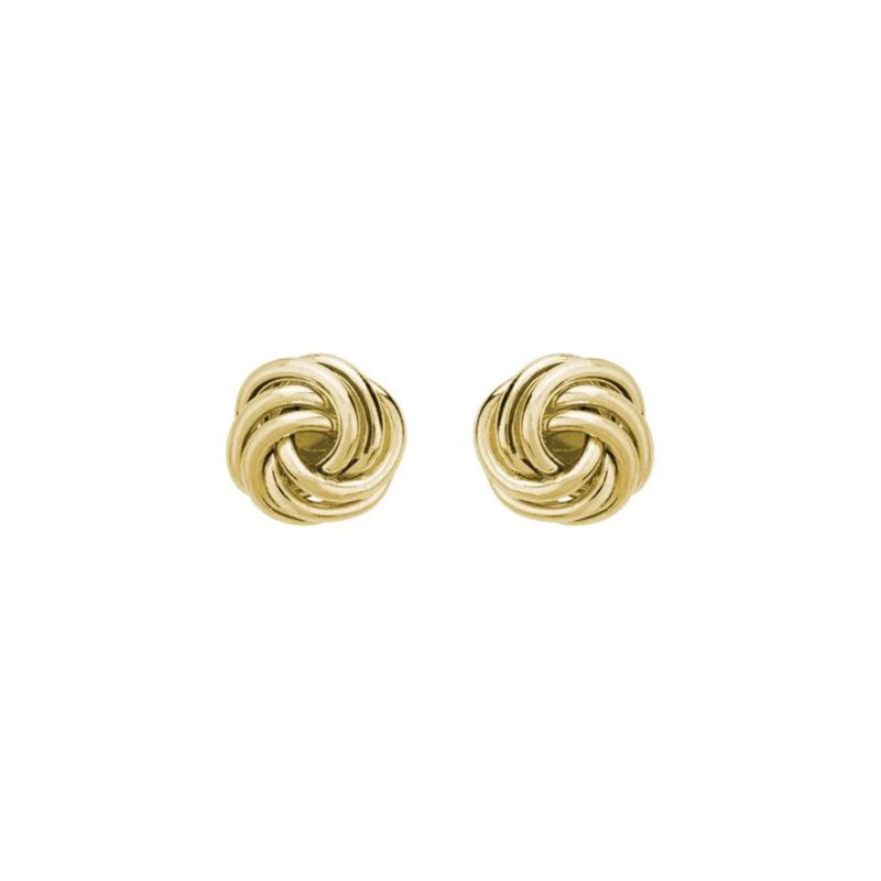 14k Gold Love Knot Studs