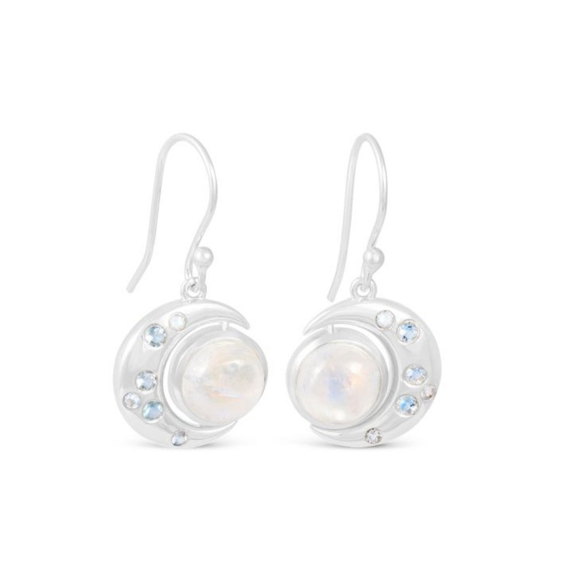 Dune New Moon Earrings by Captain Kate - Moonstone