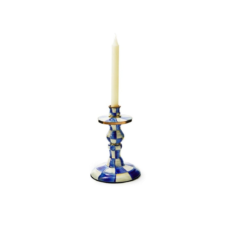 MacKenzie-Childs Royal Check Candlestick