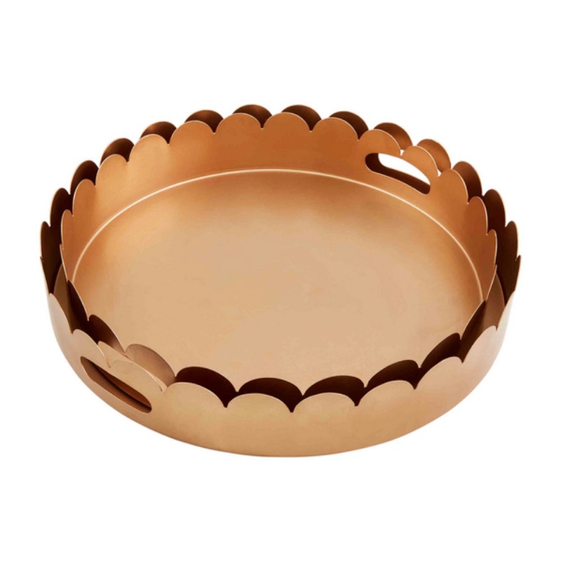 Mud Pie Gold Scallop Tray Set