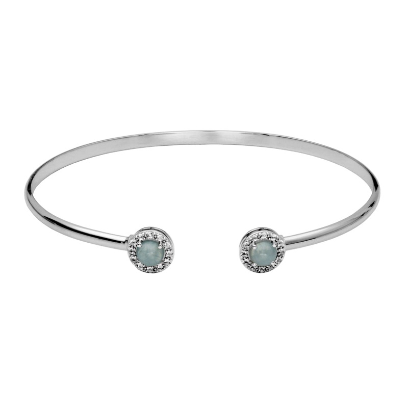 Samuel B. Dazzle Gemstone Bangle Bracelet