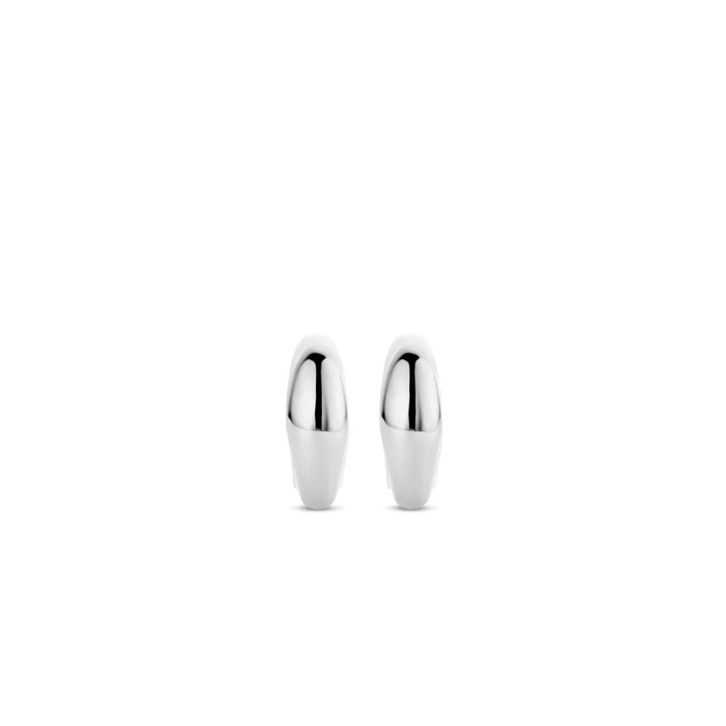 TI SENTO Oval Polished Hinged Earrings
