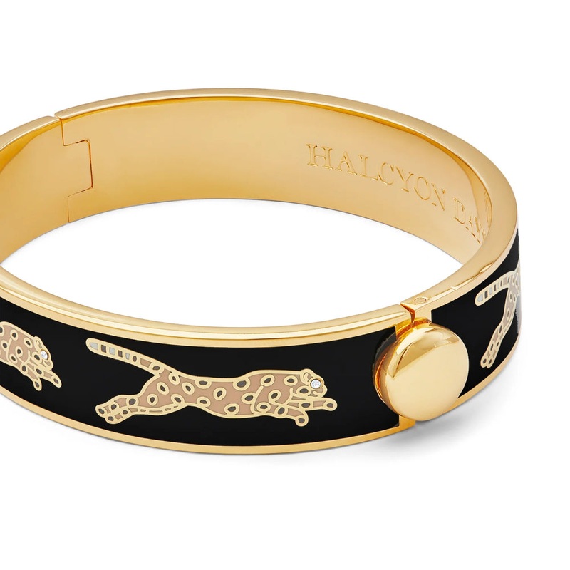 Halcyon Days Gold Leopard Bangle