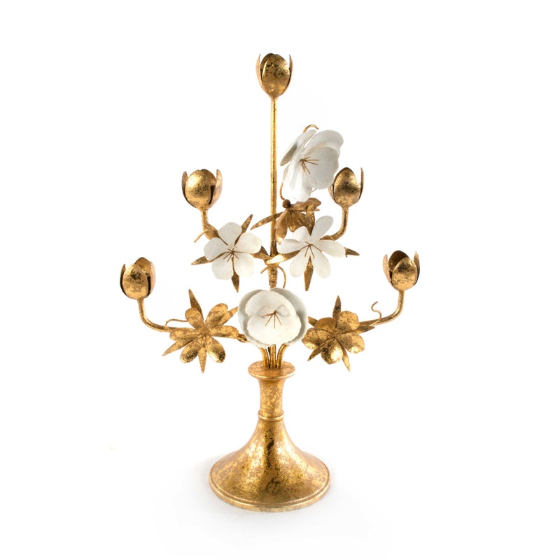 MacKenzie-Childs Golden Flower Candelabra