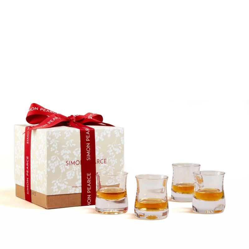 Simon Pearce Shoreham Whiskey Glass Gift Set (Set of 4)