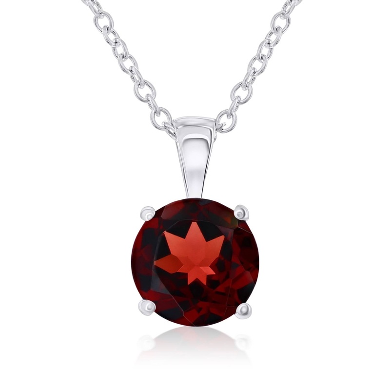 Smyth Jewelers 14k Gold Garnet Pendant Necklace