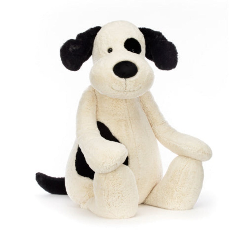 Jellycat Bashful Black & Cream Puppy-Giant