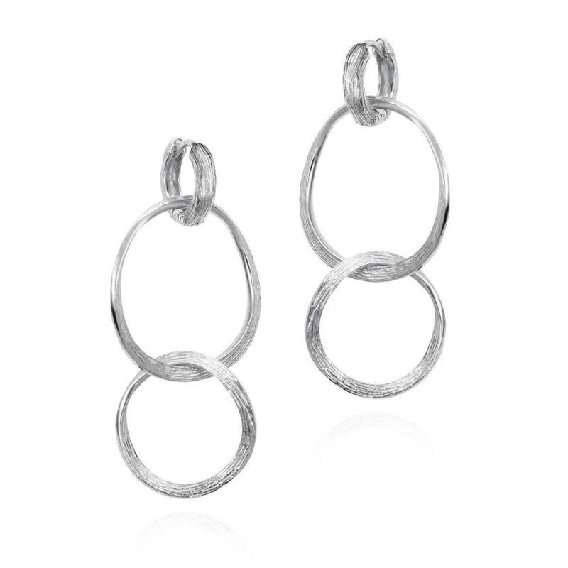 Jorge Revilla Florence Collection Triple Hoop Drop Earrings