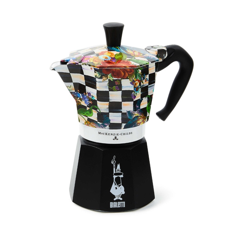 MacKenzie-Childs Courtly Flower Market 6 Cup Moka Pot