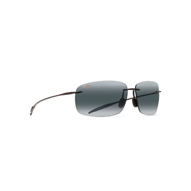 Maui Jim BREAKWALL Rimless Sunglasses - Gloss Black