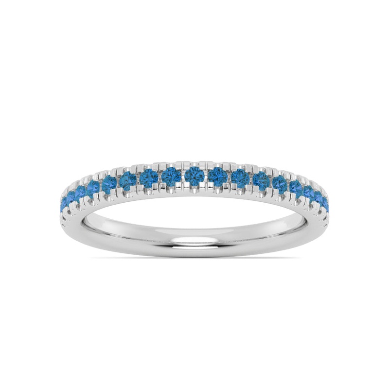 Smyth Jewelers Stackable Pav Blue Topaz Ring