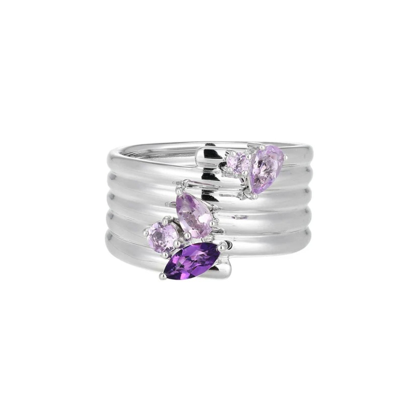 Elle Goddess Collection Ring with Amethyst
