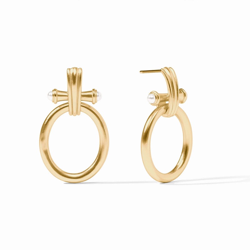 Julie Vos Bamboo Doorknocker Earrings
