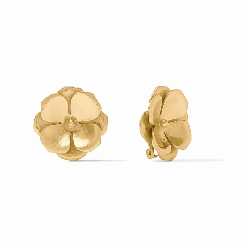 Julie Vos Bloom Clip Earrings