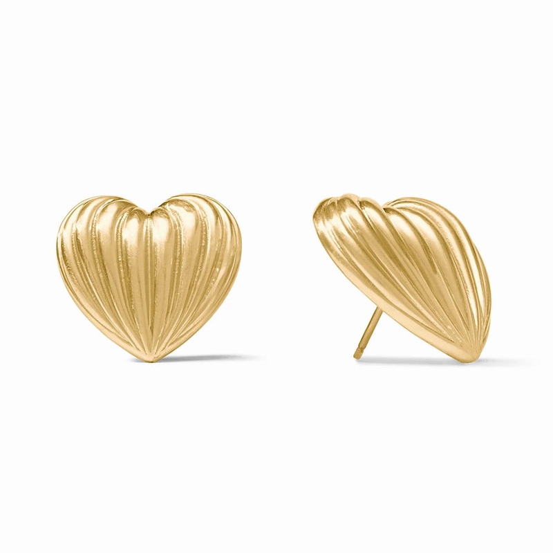 Julie Vos Puffy Heart Statement Studs