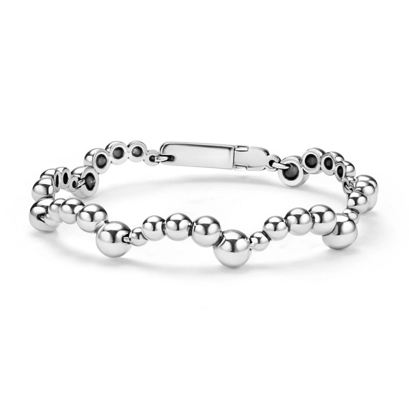 Lagos Caviar Bubbly Beaded Scalloped Bracelet