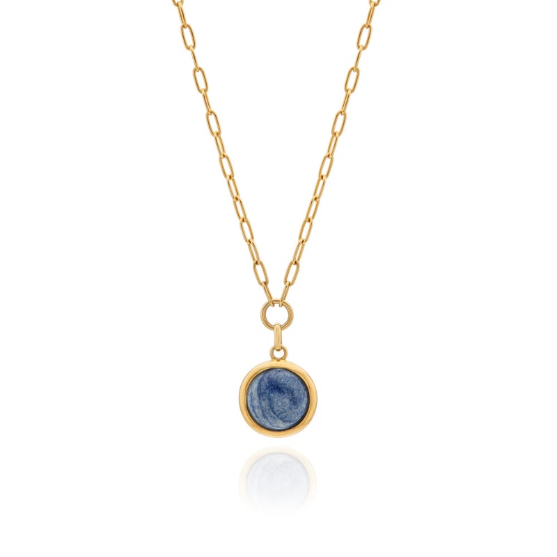 Anna Beck Medium Dumortierite Pendant Necklace