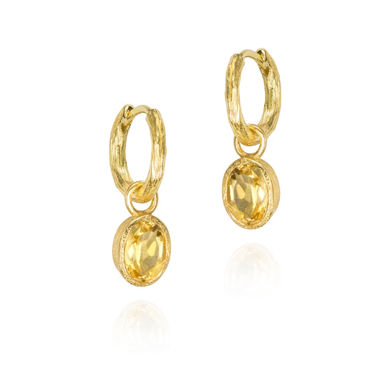Jorge Revilla Zen Collection Citrine Drop Earrings