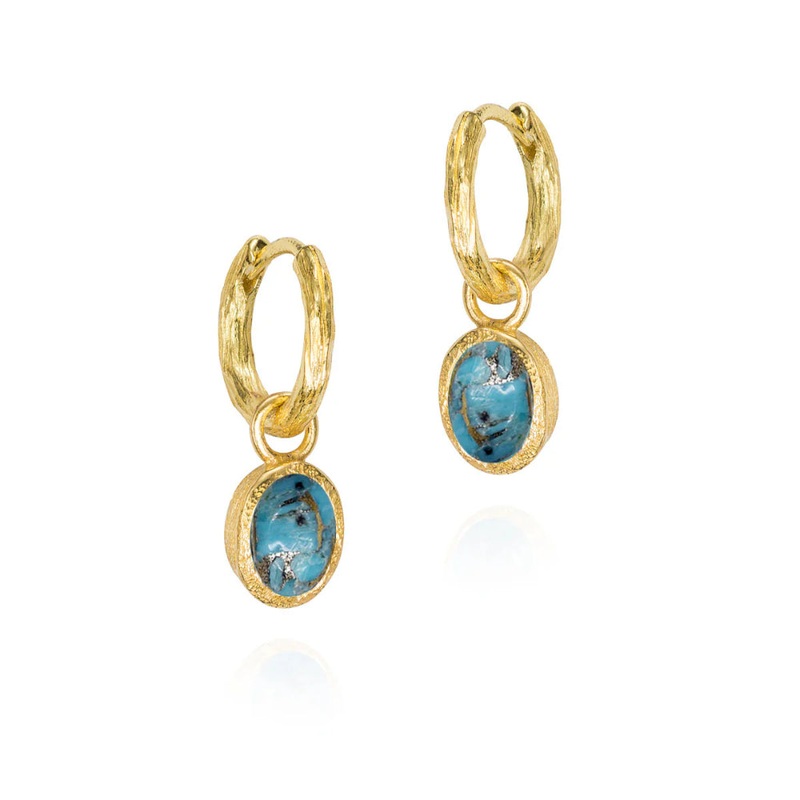 Jorge Revilla Zen Collection Turquoise Drop Earrings