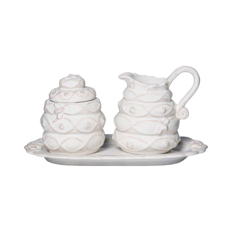 Juliska Jardins Du Monde Whitewash Creamer/Sugar Set