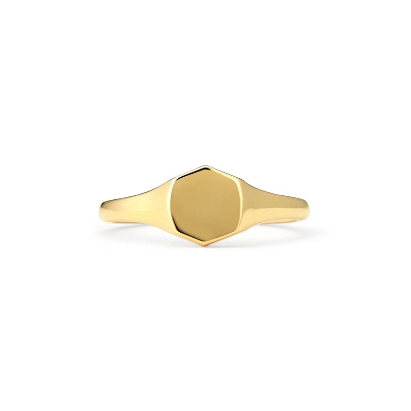 Kendra Scott Davis Signet Ring in 18k Gold Vermeil