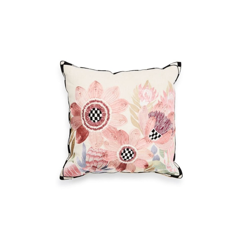 Mackenzie-Childs Eternity Floral Throw Pillow