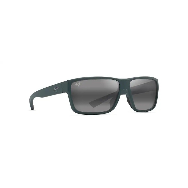 Maui Jim UILA Polarized Wrap Sunglasses - Matte Dark Military Green