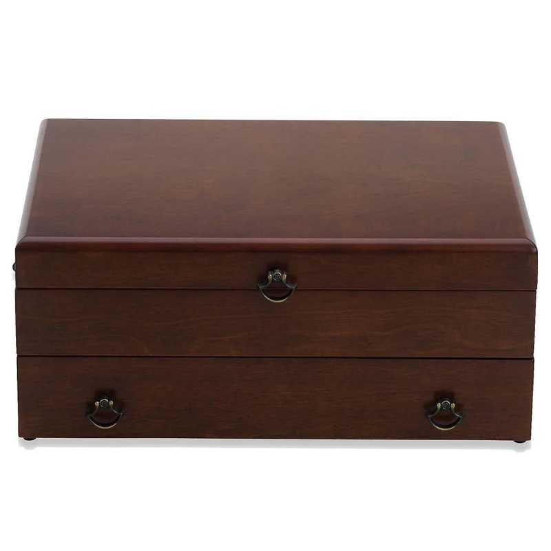 Reed & Barton Bristol Cherry Finish Flatware Chest