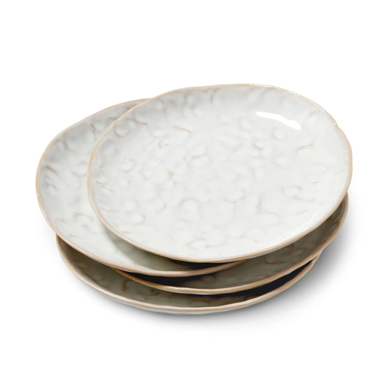 Simon Pearce Burlington Cloud Appetizer Plate - Set of 4