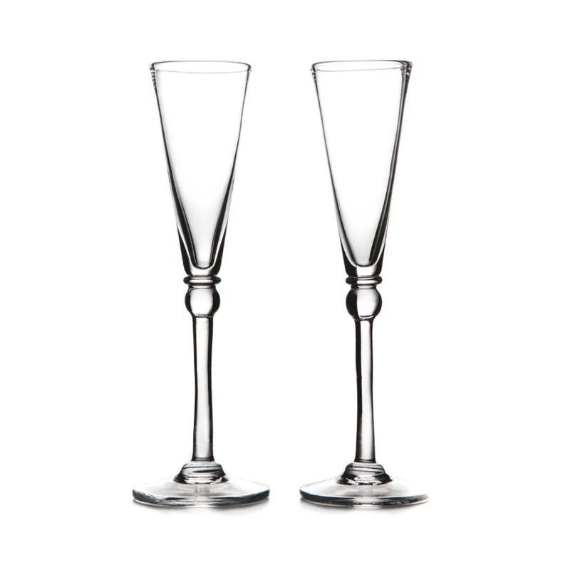 Simon Pearce Hartland Champagne Flute - Set of 2