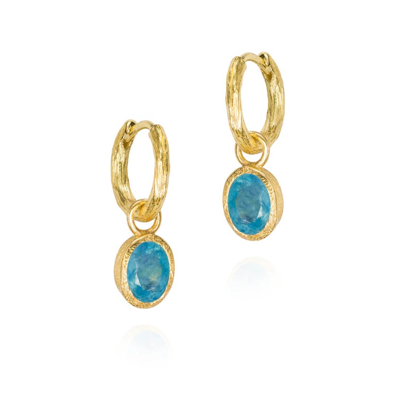 Jorge Revilla Zen Collection Aquamarine Drop Earrings
