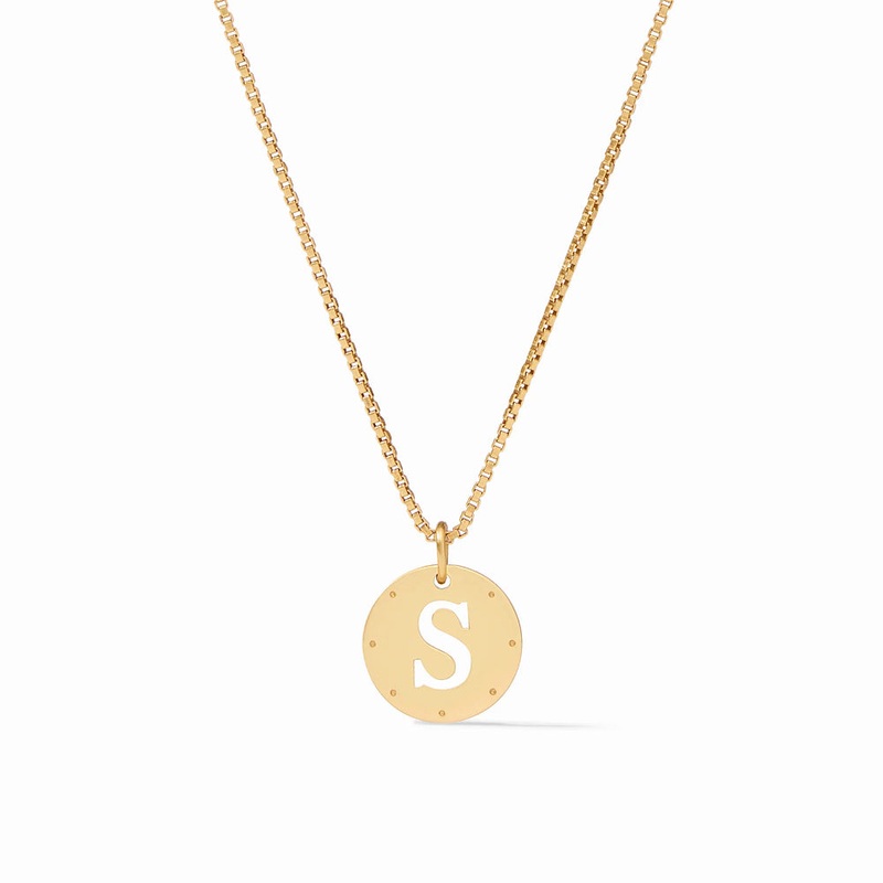 Julie Vos Delicate Monogram Necklace - S