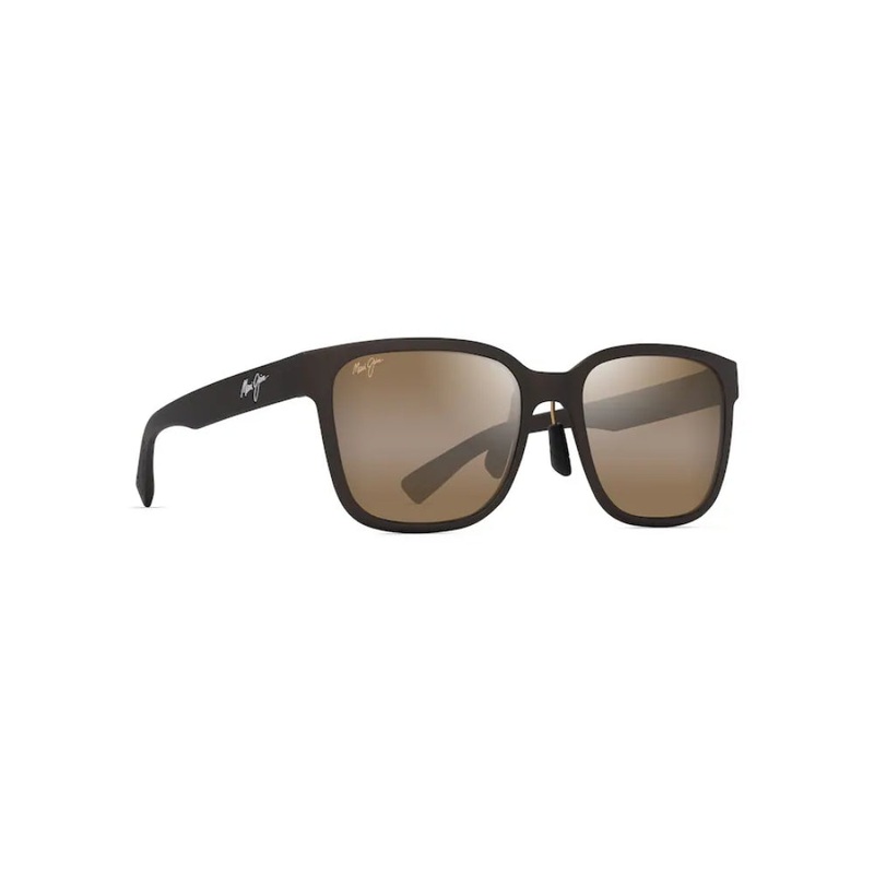 Maui Jim Paulele Polarized Rectangular Sunglasses - Matte Brown
