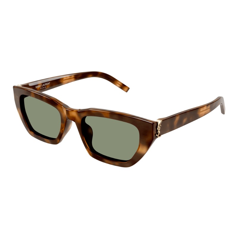 Saint Laurent SL M127/F Women's Sunglasses - Havana and Green