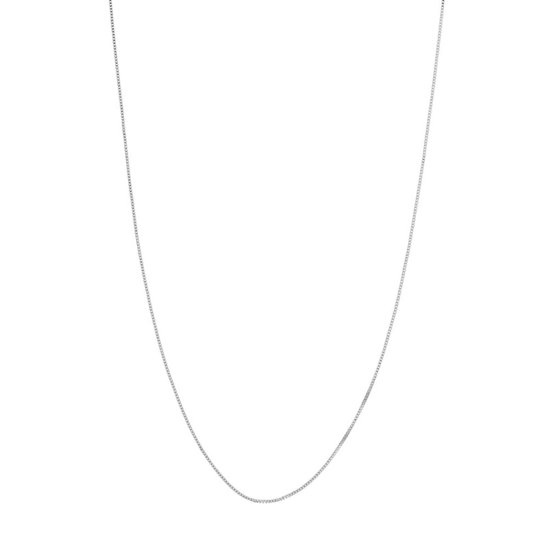 14W .42mm Box Chain w/ Spring Ring Clasp 18"