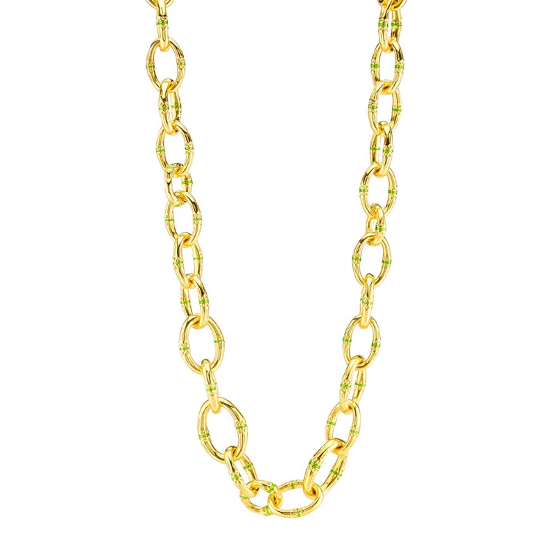 Capucine De Wulf Bangkok Bamboo Link Necklace - 18"