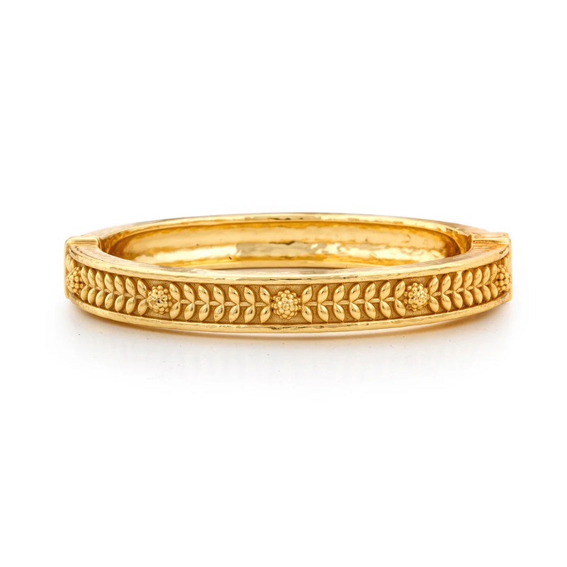 Capucine De Wulf Berry Vine Hinged Bangle - Gold