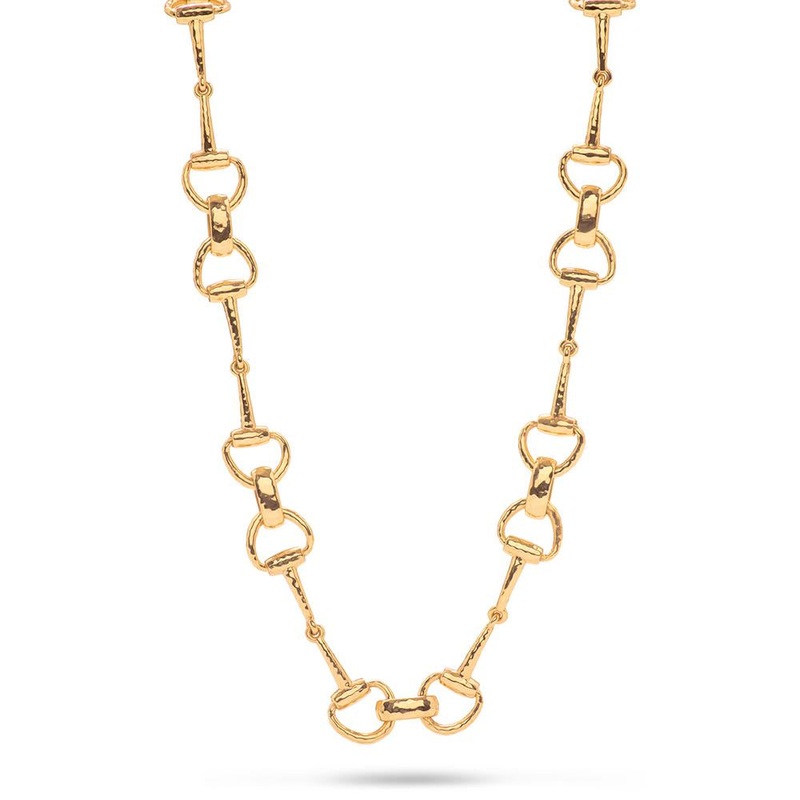 Capucine de Wulf Equestrian Snaffle Bit Chain Necklace in Gold - 20"