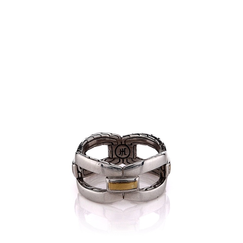 Estate John Hardy Two-Tone Classic Chain Collection Polished Link Band