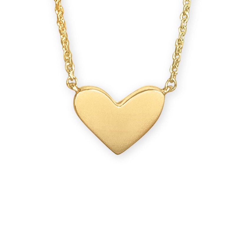 Kendra Scott Ari Heart Short Pendant Necklace in 18k Gold Vermeil