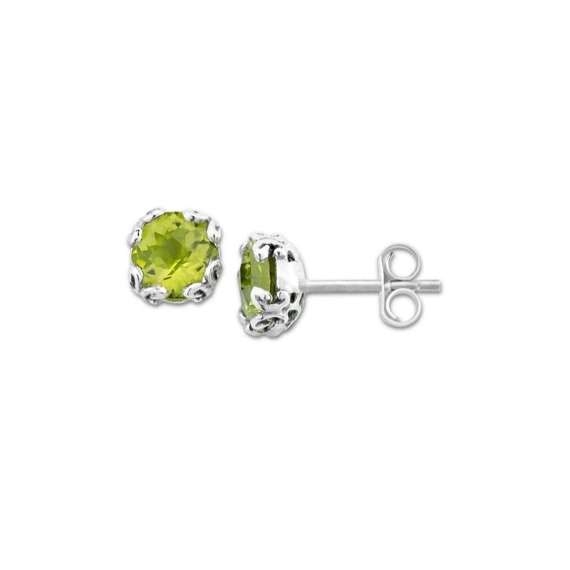 Samuel B. Glow Peridot Stud Earrings