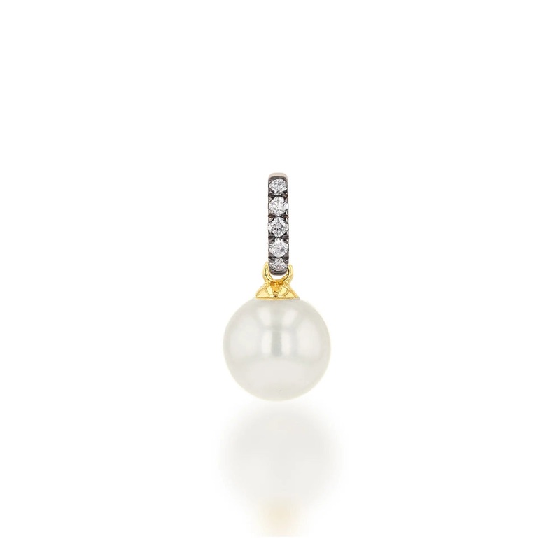 Rachel Reid 14k Pearl Gemstone Charm